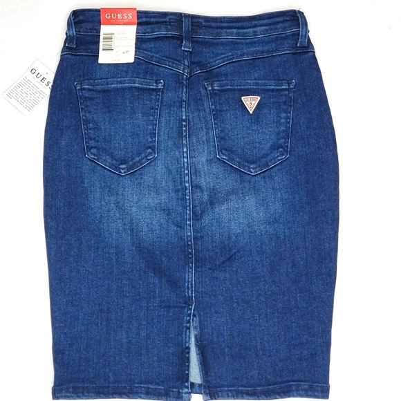 GUESS Los Angeles Stretch Denim Pencil Skirt Size 4. #447 - Picture 4 of 7